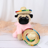 1pcs Mini Pet Dogs Straw Hat Sombrero Cat Sun Hat Beach Party Straw Hats Dogs Hawaii Style Hat For Dogs Funny