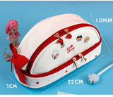 Cherry PU cute pencil case school Stationery storage bag Leather cosmetic bag big pen case gifts for girl pen bag kawaii pen box