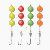 30mm-33mm Foam Floats Ball Beads Beans Fishing Float set Bottom Rig Rigging Material Fishing Tackle Accessories Pick Size