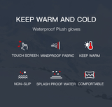 Unisex Sports Touchscreen Winter Thermal Warm Full Finger Gloves For Cycling Bicycle Bike Ski Outdoor Camping Hiking Motorcycle