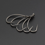 50pcs Coating High Carbon Stainless Steel Barbed Carp Fishing Hooks Pack with Retail Original Box 8003