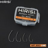 50pcs Coating High Carbon Stainless Steel Barbed Carp Fishing Hooks Pack with Retail Original Box 8003