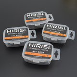 50pcs Coating High Carbon Stainless Steel Barbed Carp Fishing Hooks Pack with Retail Original Box 8003