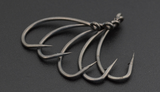 50pcs Coating High Carbon Stainless Steel Barbed Carp Fishing Hooks Pack with Retail Original Box 8003