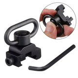 20mm QD Sling Swivel with Picatinny Rail Mount Base Quick Detach Rail Mount Quick Release Push Button Attachment Gun Accessories