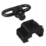 20mm QD Sling Swivel with Picatinny Rail Mount Base Quick Detach Rail Mount Quick Release Push Button Attachment Gun Accessories