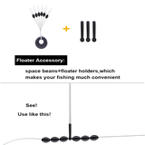 3pcs/lot Fishing Float Nice Shrimp Floater +1PC PVC Tube+1 Set Space Beans+ 3PCS Fishing Bobbers Summer Fishing Carp