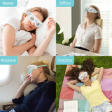 LED Photon Eye Massager Light Therapy Anti Aging Eye Skin Tighten Vibration Beauty Device Hot Compress Relaxing Muscle Blindfold