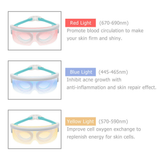 LED Photon Eye Massager Light Therapy Anti Aging Eye Skin Tighten Vibration Beauty Device Hot Compress Relaxing Muscle Blindfold