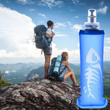 Running Sport Bicycle Soft Water Bottle Folding TPU Soft Flask Water Bag Sports TPU Collapsible Folding Kettle Water Bottle Bags