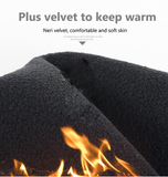 Men Winter Waterproof Cycling Gloves Outdoor Sports Running Motorcycle Ski Touch Screen Fleece Gloves Non-slip Warm Full Fingers