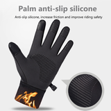 Men Winter Waterproof Cycling Gloves Outdoor Sports Running Motorcycle Ski Touch Screen Fleece Gloves Non-slip Warm Full Fingers