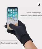 Men Winter Waterproof Cycling Gloves Outdoor Sports Running Motorcycle Ski Touch Screen Fleece Gloves Non-slip Warm Full Fingers