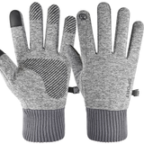 Men Winter Waterproof Cycling Gloves Outdoor Sports Running Motorcycle Ski Touch Screen Fleece Gloves Non-slip Warm Full Fingers