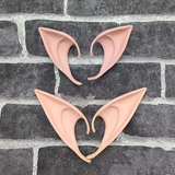 1Pair Halloween Latex Elf Ears High Simulation Soft Harmless False Ears Props Fairy Angel Dress Up Cosplay Hook Christmas Decor
