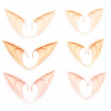1Pair Halloween Latex Elf Ears High Simulation Soft Harmless False Ears Props Fairy Angel Dress Up Cosplay Hook Christmas Decor