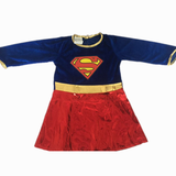 Adult Kids Superhero Cosplay Costumes Super Girls Dress Shoe Covers Suit Superwoman Dress Woman Super Hero Halloween Clothes