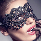 Sexy Women Hollow Lace Masquerade Face Mask Princess Black Cutout Prom Party Props Costume Halloween Masquerade Mask