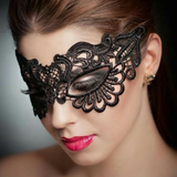 Sexy Women Hollow Lace Masquerade Face Mask Princess Black Cutout Prom Party Props Costume Halloween Masquerade Mask