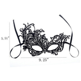 Sexy Women Hollow Lace Masquerade Face Mask Princess Black Cutout Prom Party Props Costume Halloween Masquerade Mask