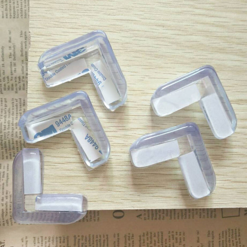 4pcs Thickened Transparent Table Corner Protectors For Anti-collision &  Protection, Suitable For Coffee Table, Glass Furniture, Etc.