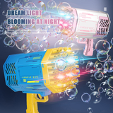 69 Holes Automatic Gatling Bubble Guns Soap Bubble Magic Bubble Kids 2022 New Bathroom Outdoor Toys For Boys Girls Birthday Gift
