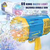 69 Holes Automatic Gatling Bubble Guns Soap Bubble Magic Bubble Kids 2022 New Bathroom Outdoor Toys For Boys Girls Birthday Gift