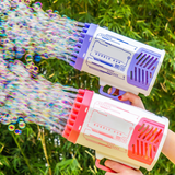 69 Holes Automatic Gatling Bubble Guns Soap Bubble Magic Bubble Kids 2022 New Bathroom Outdoor Toys For Boys Girls Birthday Gift