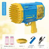 69 Holes Automatic Gatling Bubble Guns Soap Bubble Magic Bubble Kids 2022 New Bathroom Outdoor Toys For Boys Girls Birthday Gift