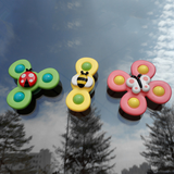 1pcs Cartoon Fidget Spinner Children Toys ABS Colorful Insect Gyro Toy Relief Stress Educational Fingertip Rattle Toys For Baby