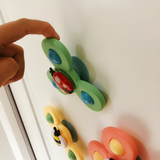 1pcs Cartoon Fidget Spinner Children Toys ABS Colorful Insect Gyro Toy Relief Stress Educational Fingertip Rattle Toys For Baby