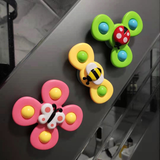 1pcs Cartoon Fidget Spinner Children Toys ABS Colorful Insect Gyro Toy Relief Stress Educational Fingertip Rattle Toys For Baby