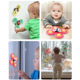 1pcs Cartoon Fidget Spinner Children Toys ABS Colorful Insect Gyro Toy Relief Stress Educational Fingertip Rattle Toys For Baby