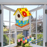 DIY Painting Bird House Kit Bird House Nest Crafts For Kids Handmade wood Building Paint Birds House Kid Gift Children Craft Toy