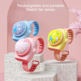 Outdoor Travel Sports Wrist Watch Fan Rotatable Cooling Personal Fan Summer Rechargeable Lazy Sports Wearable Cooler