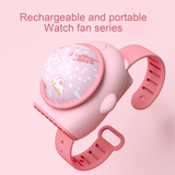 Outdoor Travel Sports Wrist Watch Fan Rotatable Cooling Personal Fan Summer Rechargeable Lazy Sports Wearable Cooler