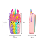 Fashion Fidget Toys Push Bubbles Toy Rainbow Unicorn Coin Purse Wallet Ladies Bag Silica Simple Dimple Crossbody Bags For Girls