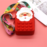 Fashion Fidget Toys Push Bubbles Toy Rainbow Unicorn Coin Purse Wallet Ladies Bag Silica Simple Dimple Crossbody Bags For Girls