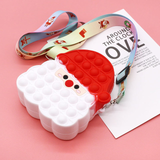 Fashion Fidget Toys Push Bubbles Toy Rainbow Unicorn Coin Purse Wallet Ladies Bag Silica Simple Dimple Crossbody Bags For Girls