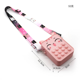 Fashion Fidget Toys Push Bubbles Toy Rainbow Unicorn Coin Purse Wallet Ladies Bag Silica Simple Dimple Crossbody Bags For Girls