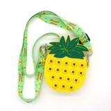 Fashion Fidget Toys Push Bubbles Toy Rainbow Unicorn Coin Purse Wallet Ladies Bag Silica Simple Dimple Crossbody Bags For Girls