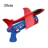 Foam Airplane Launcher Toy EPP Bubble Plane Glider Hand Throw Catapult Plane Toy for Kids Catapult Guns Aircraft Launcher Game