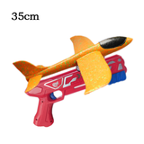 Foam Airplane Launcher Toy EPP Bubble Plane Glider Hand Throw Catapult Plane Toy for Kids Catapult Guns Aircraft Launcher Game