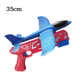 Foam Airplane Launcher Toy EPP Bubble Plane Glider Hand Throw Catapult Plane Toy for Kids Catapult Guns Aircraft Launcher Game