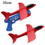 Foam Airplane Launcher Toy EPP Bubble Plane Glider Hand Throw Catapult Plane Toy for Kids Catapult Guns Aircraft Launcher Game