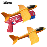 Foam Airplane Launcher Toy EPP Bubble Plane Glider Hand Throw Catapult Plane Toy for Kids Catapult Guns Aircraft Launcher Game