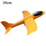 Foam Airplane Launcher Toy EPP Bubble Plane Glider Hand Throw Catapult Plane Toy for Kids Catapult Guns Aircraft Launcher Game