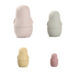 Montessori Nesting Dolls Toy Russian Matryoshka Doll Educational Toys for Children Silicone Stacking Blocks Doll Inside Doll