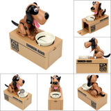 Electronic Piggy Bank Money Box Automated Cartoon Robotic Dog Steal Children's Coin Saving Banks Plastic Kids Gift Home Decor