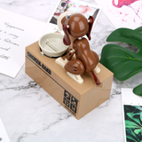Electronic Piggy Bank Money Box Automated Cartoon Robotic Dog Steal Children's Coin Saving Banks Plastic Kids Gift Home Decor